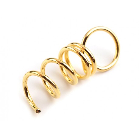 Metal Screw Eyes for Polystyrene Shapes 1x3 cm gold