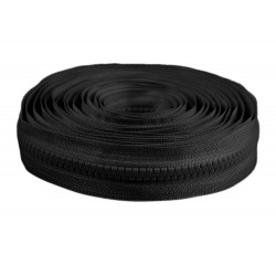 Plastikinio užtrauktuko Nr.8 juosta, juoda spalva/1m