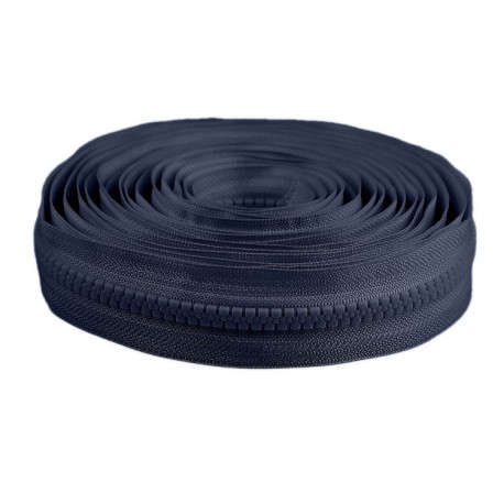 Continuous Plastic Zipper No 8 navy blue/1m