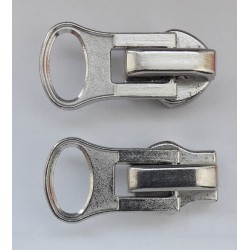 Slider (auto-lock) for nylon zippers No 8 nickel/1 pc.