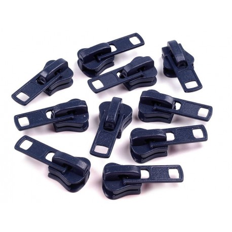Slider to Plastic Zippers No 8 navy blue/1 pc.