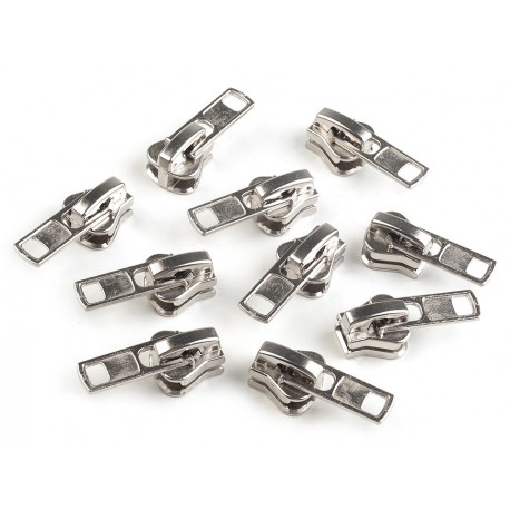 Slider to Plastic Zippers No 8 nickel/1 pc.