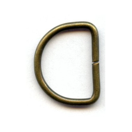 Kilpa-pusžiedis iš plieninės vielos art.20/15/2.5/žalvaris/1 vnt.