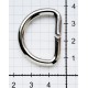 D-ring of steel wire art.25/18/4.0/nickel/1 pc.