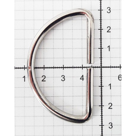 D-ring of steel wire art.50/27/4.0/nickel/1 pc.