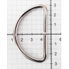 D-ring of steel wire art.50/27/4.0/nickel/1 pc.