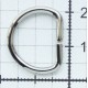 D-ring of steel wire art.12/12/2.0/nickel/1 pc.