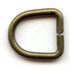 Kilpa-pusžiedis iš plieninės vielos art.P10/13/2.2/žalvaris/1 vnt.