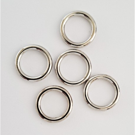 Welded Round Ring 10 mm Nickel Plate art.OZK10/20 pcs.