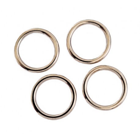 Welded Round Ring 15 mm Nickel Plate art. OZK15/1 pc.