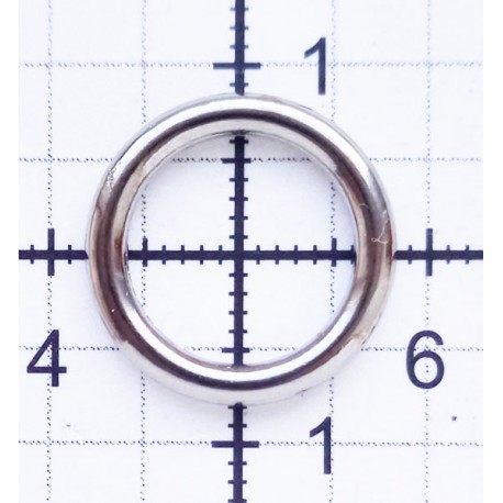 Welded Round Ring 12 mm Nickel Plate art.OZK10/2/1 pc.