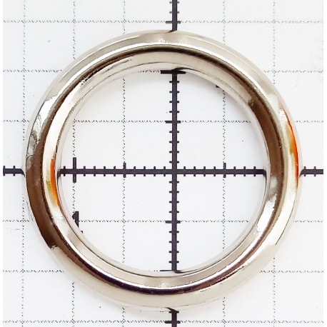 Žiedas lietas 20mm art. OZK20/3.5 nikelis/1 vnt.