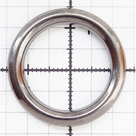 Welded Round Ring 20mm art.OZK20/3.5mm black nickel/1 pc.