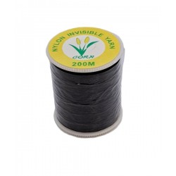Monofilament Nylon yarn, 0.14 mm, black/200 m
