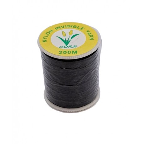 Monofilament Nylon yarn, 0.14 mm, black/200 m