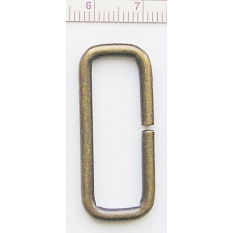 Steel Wire Loops 30/9/2.8/old brass/1 pc.