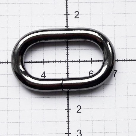 Steel Wire Loop 32/16/6 black nickel/1 pc.