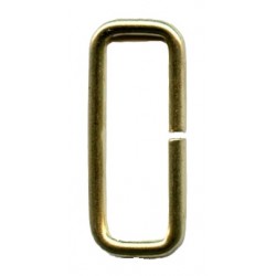 Kilpos iš vielos stačiakampės 25x9x2.2 mm/geltona/1 vnt.