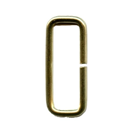 Steel Wire Loops Rectangles 25x9x2.2 mm/gold/1 pc.