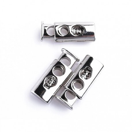 17721 Ribotuvas metalinis 2-jų skylučių/nikelis/1vnt.