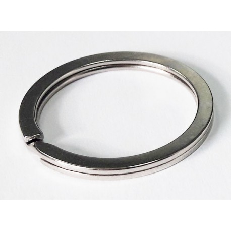 Metal split Ring flat 25 mm Nickel Plated/1 pc.