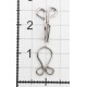 Hooks and Eyes Size 4, 123+10mm, nickel/1 pc.