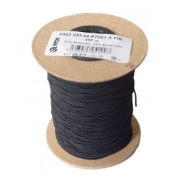 Apvali 1.0 mm storio juoda guma/1 m