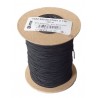 Apvali 1.0 mm storio juoda guma/1 m