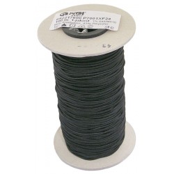 Apvali 1.3 mm storio juoda guma/1m
