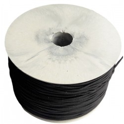 Round elastic cord 2 mm black 5 m
