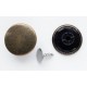 Jeans Button 17 mm Plastic Base Old Brass/1 pc.