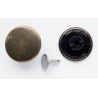 Jeans Button 17 mm Plastic Base Old Brass/1 pc.