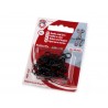 Hooks and Eyes Size 3, 13+12mm, black/12 pc.