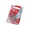 Hooks and Eyes Size 4/0, 20+18MM, nickel/6 pcs.