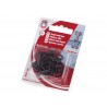 Hooks and Eyes Size 4/0, 20+18mm, black/6 pcs.