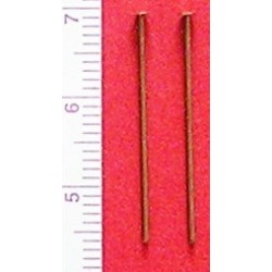 Headpins art.VHP1/25x0.7mm, old brass/20 pcs.