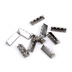 Belt Tips 25x9 mm, nickel/1 pc.