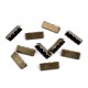21166 Belt Tips 25x9 mm/old brass/1 pc.