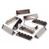 Metal Webbing Belt Tip 30x9 mm, nickel/1 pc.