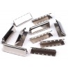 Metal Webbing Belt Tip 40x10 mm, nickel/1 pc.