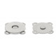 Sew-on magnetic clasp 18x2 mm/nickel/1 pc.