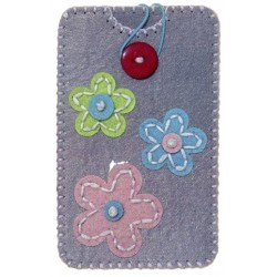 Felt Smartphone Case Size M DIY Flowers art.933-05