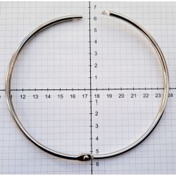 Nickel plated steel binder ring 110x4mm/1 pc.