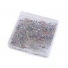 Smeigtukai stiklinėmis spalvotomis galvutėmis/0.6x34 mm/75 g