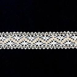 Cotton-linen Lace art.727368 32mm/1 m