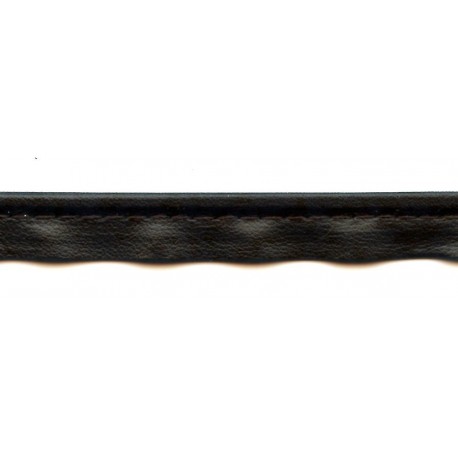 Faux Leather Piping Trim 2mm, color BR-3 - dark brown/1 m