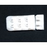 White Bra Hook and Eye Replacement Closure 2x3, 28mm/1 pc