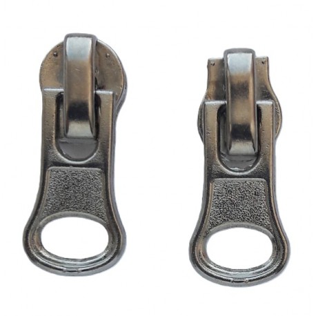 Užtrauktuko spiralinio S60 spynelė su fiksacija mod.06 nikelis/1vnt.