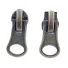 Nylon Coil Short Tab Slider  Puller model 06 old brass/1 pc.