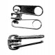 Nylon Coil Zipper No.5 Double Pull Tab Slider/nickel/1 pc.